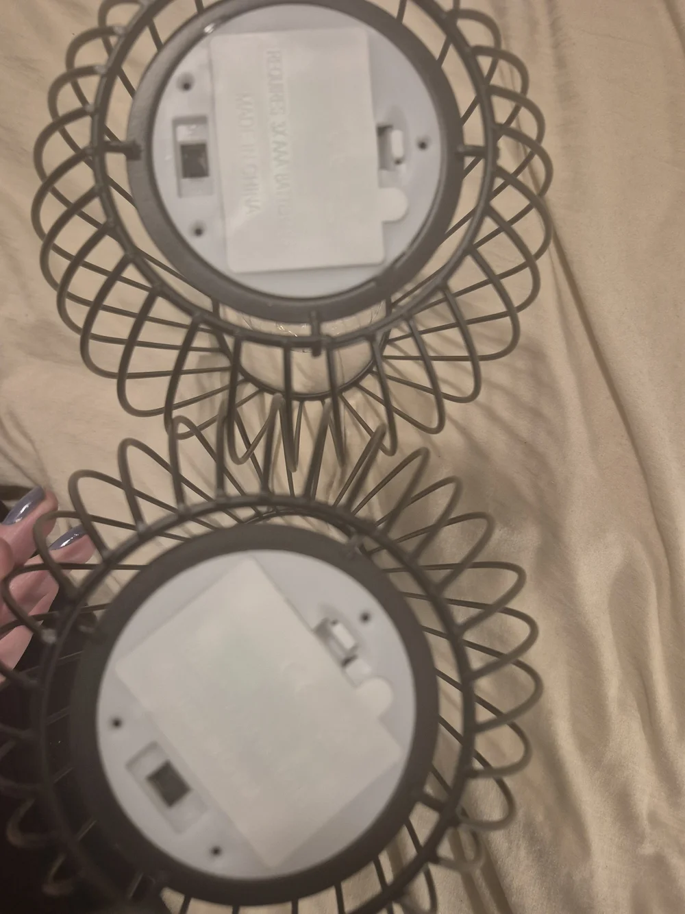 Black Wire Cage Table Lamps - Unbranded Modern Home Accent